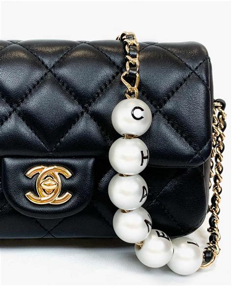 chanel bag pearl chain|Chanel bag new collection.